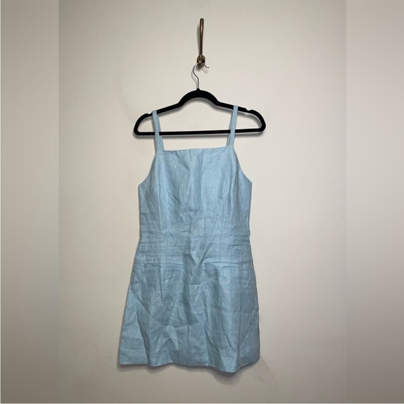 Reformation Phillipa Linen Dress in Aquamarine - Picture 8 of 10